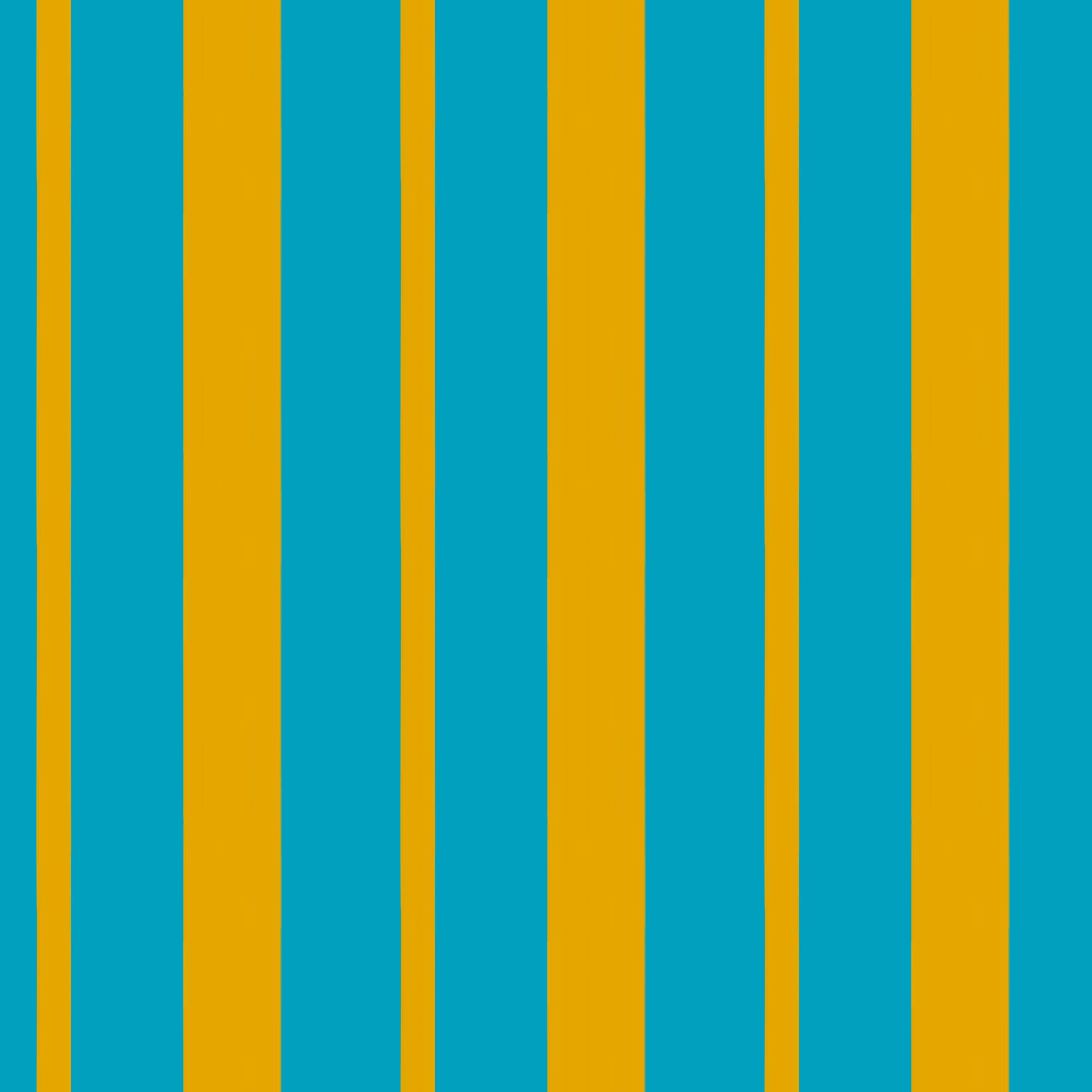 Pop Art Striped Rails in Yellow & Teal Pattern