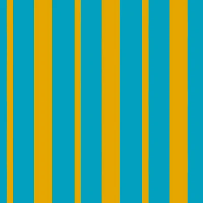 Pop Art Striped Rails in Yellow & Teal Pattern