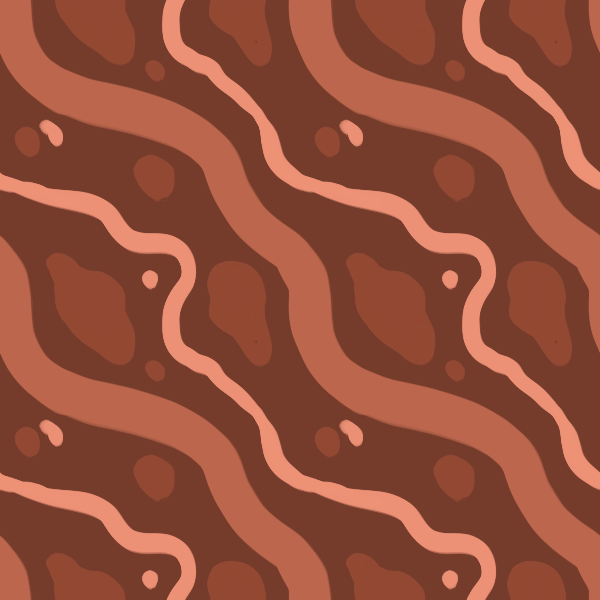 Pop Art Chocolate Ripple Seamless Pattern
