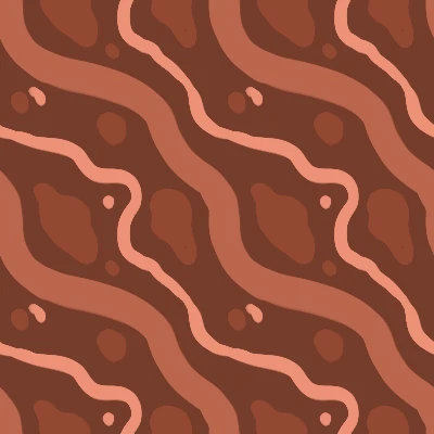 Pop Art Chocolate Ripple Seamless Pattern