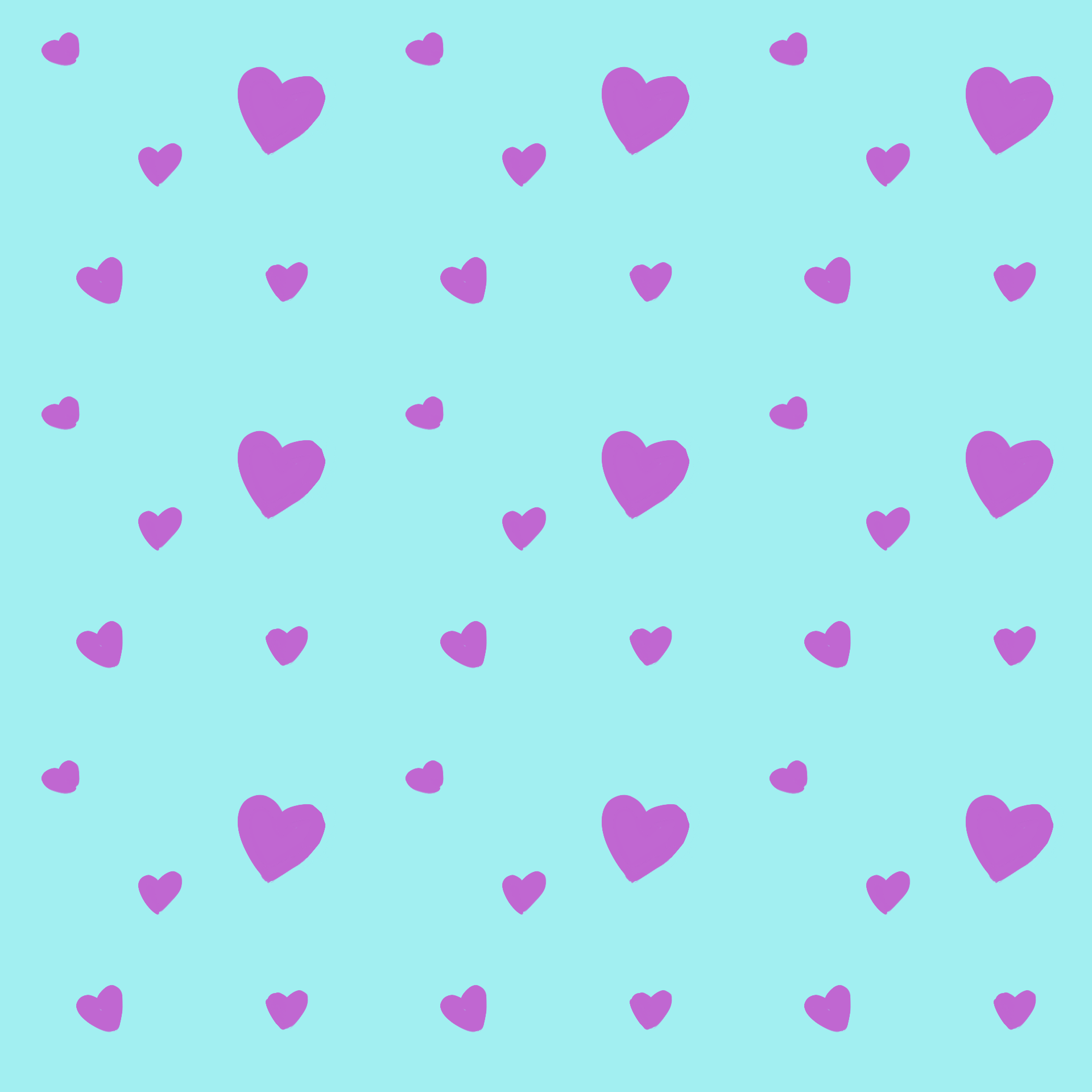 Pop Art Hearts Seamless Pattern