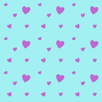 Pop Art Hearts Seamless Pattern