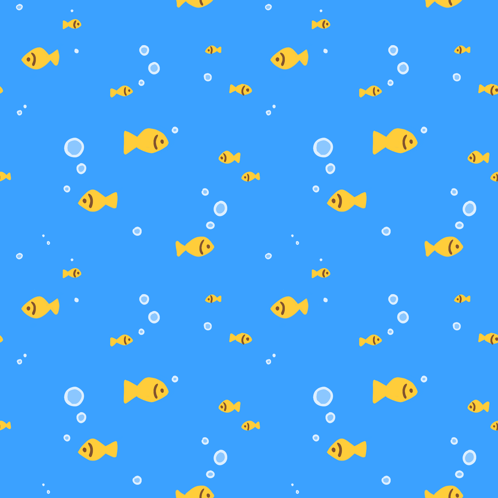 Goldfish Bubbles Pattern