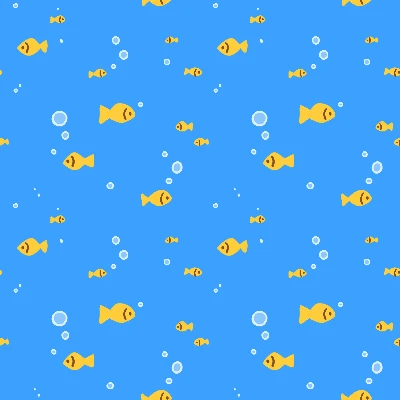 Goldfish Bubbles Pattern