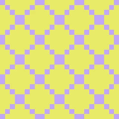 Retro Pixel Diamond Grid Seamless Pattern in Lemon & Lavender | Free Geometric Surface Design