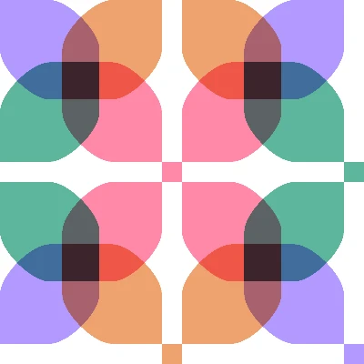 Modern Color Petals Seamless Pattern in Fuschia & Emerald | Free Bold Geometric Surface Design