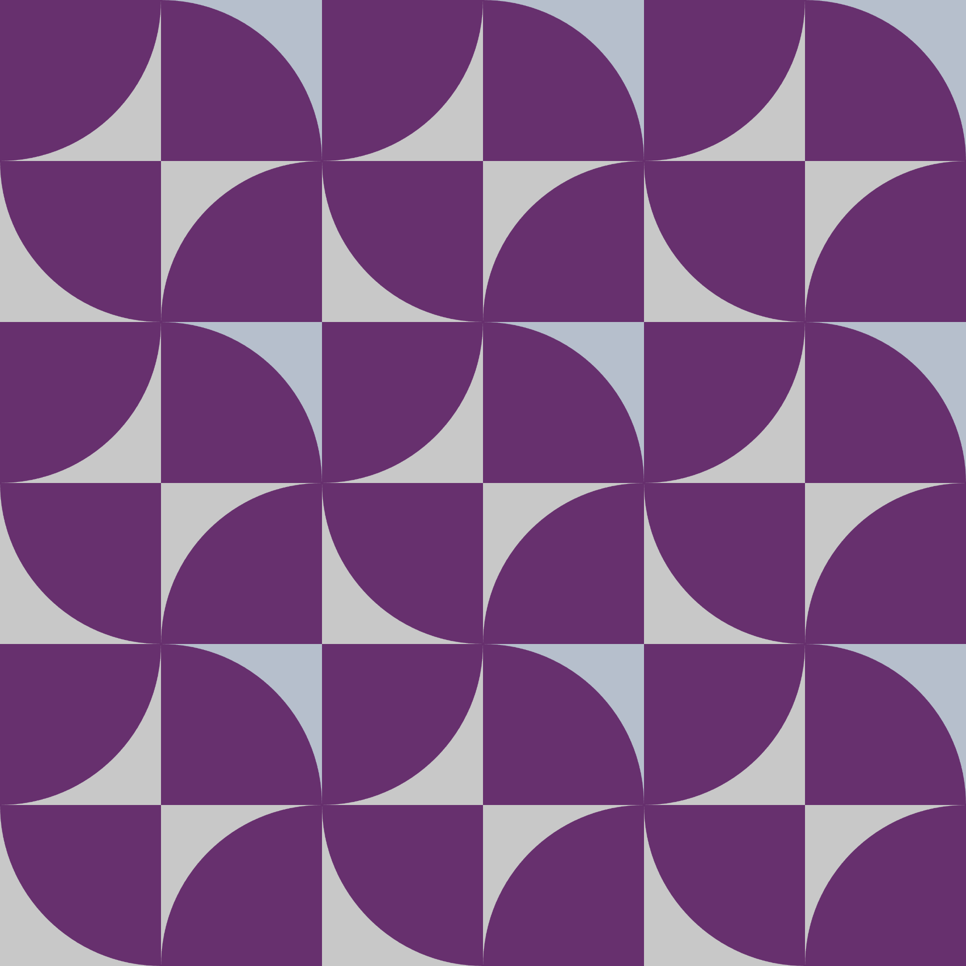 Retro Plum Curved Tile Seamless Pattern