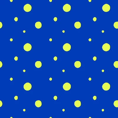 Pop Art Bold Polka Dots in Blue & Lime Pattern