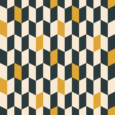 Retro Chevron Fleck Checkers Seamless Pattern in Evergreen & Mustard | Free Geometric Surface Design