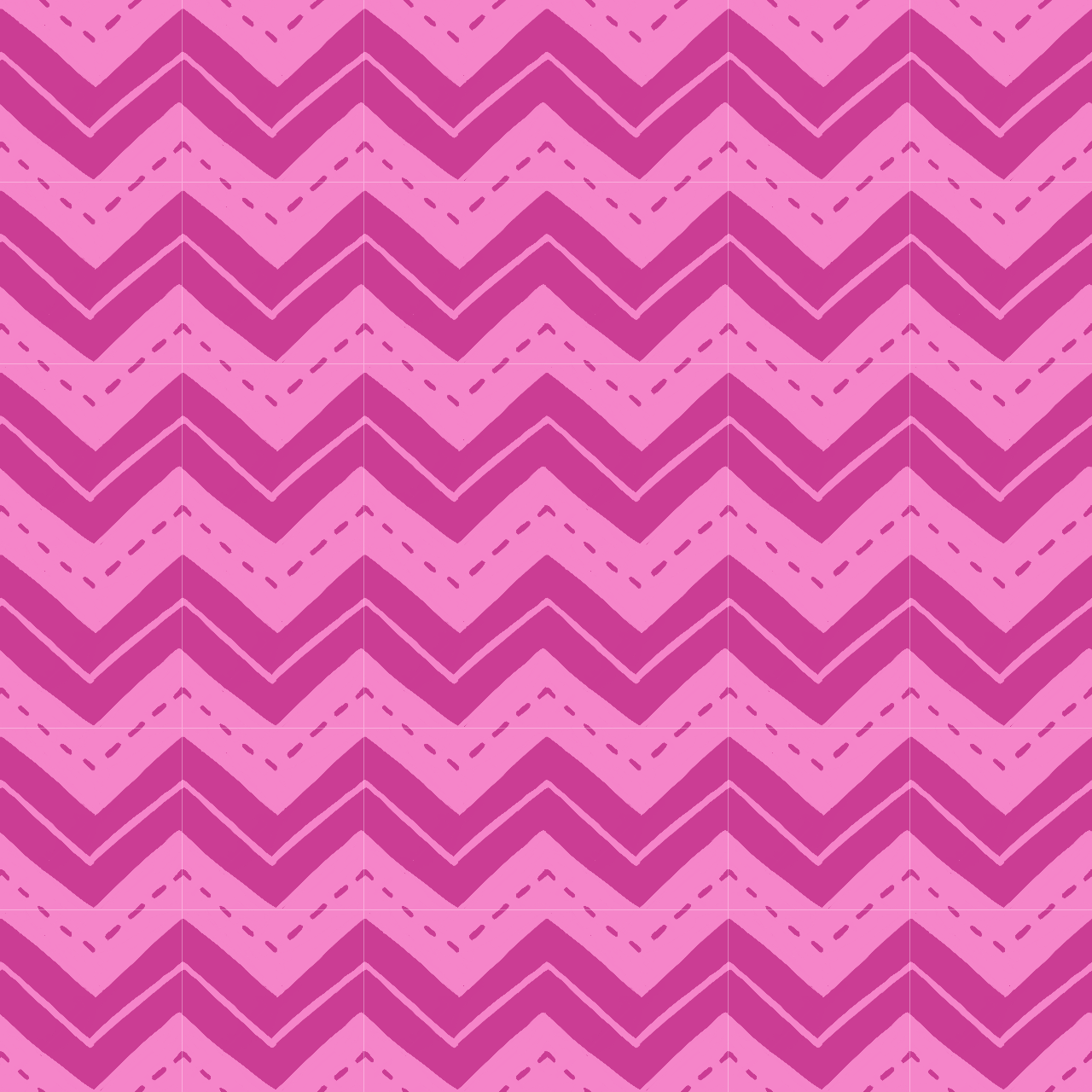 Pop Art Romantic Pink Chevron Pattern