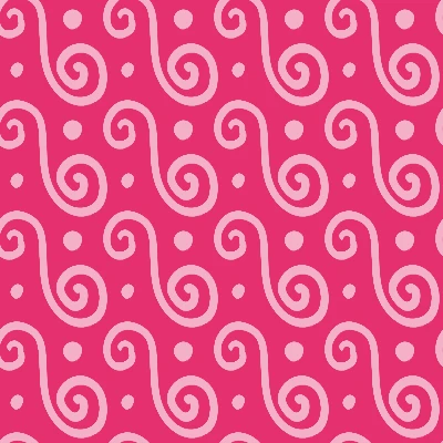 Pop Art Pink Candy Swirls Pattern