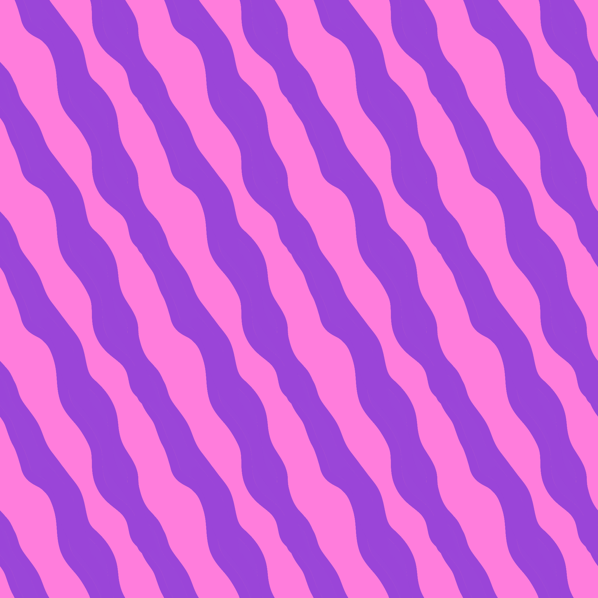 Pop Art Wavy Stripes in Pink & Purple Pattern
