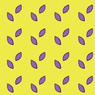 Pop Art Leaf Duo Pattern