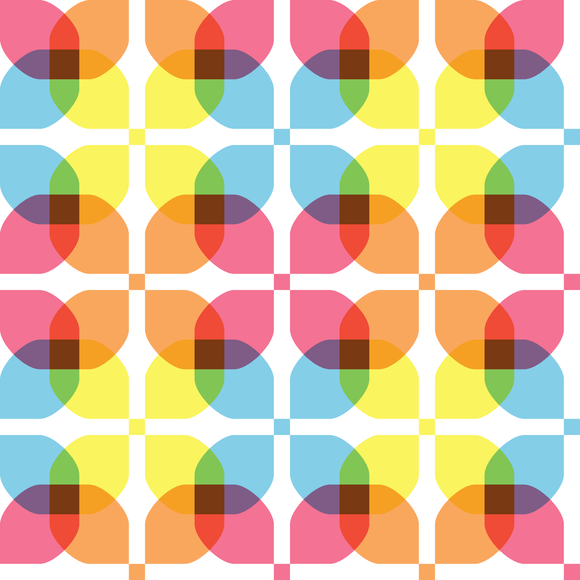 Modern Color Petals Seamless Pattern in Pink & Sky Blue | Free Bold Geometric Surface Design