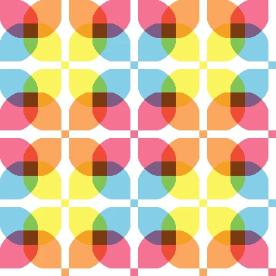 Modern Color Petals Seamless Pattern in Pink & Sky Blue | Free Bold Geometric Surface Design