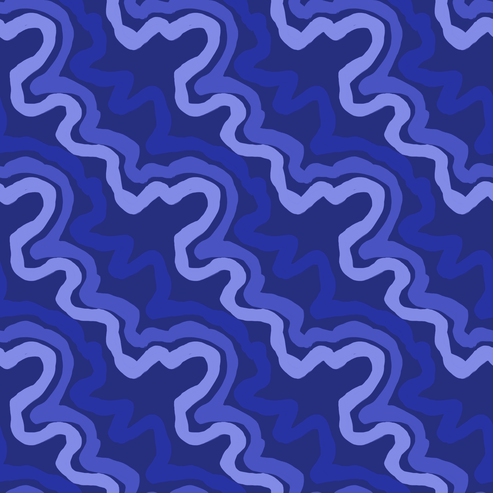 Icy Glacier Waves Pop Art Pattern