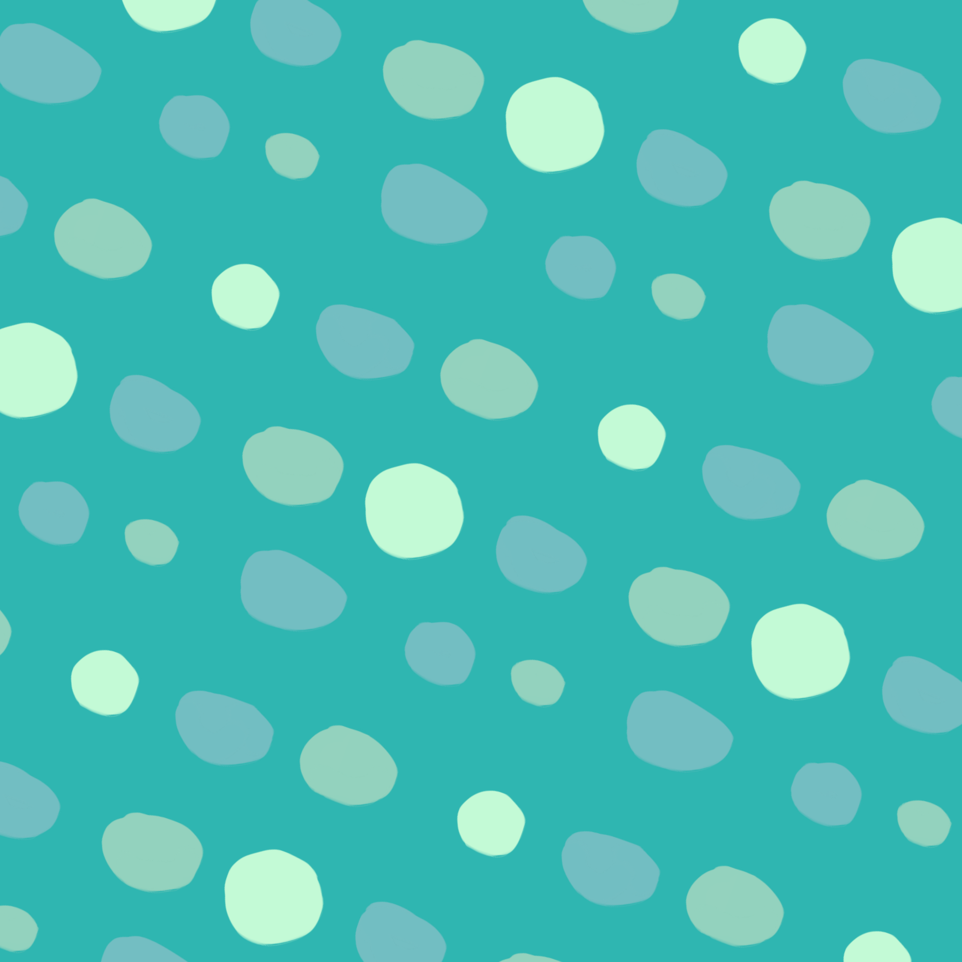 Dappled Sunlight Dewy Gumdrops Seamless Pattern