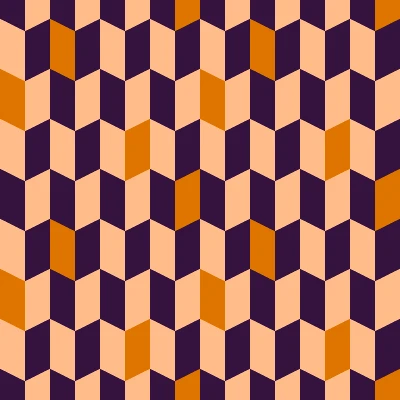 Retro Chevron Fleck Checkers Seamless Pattern in Plum & Peach | Free Geometric Surface Design