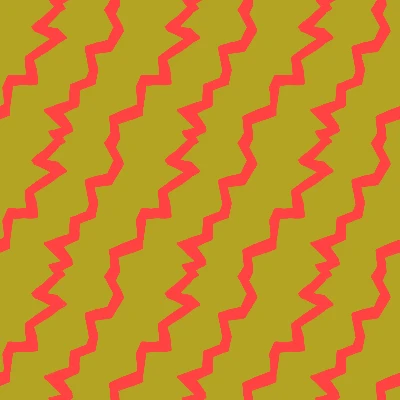 Pop Art Zigzag Jagged Stripe Pattern