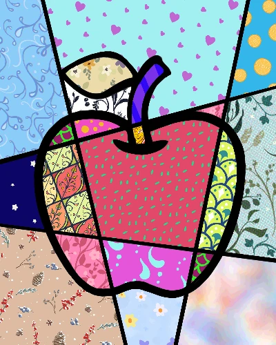 Pop Art Apple Illustration