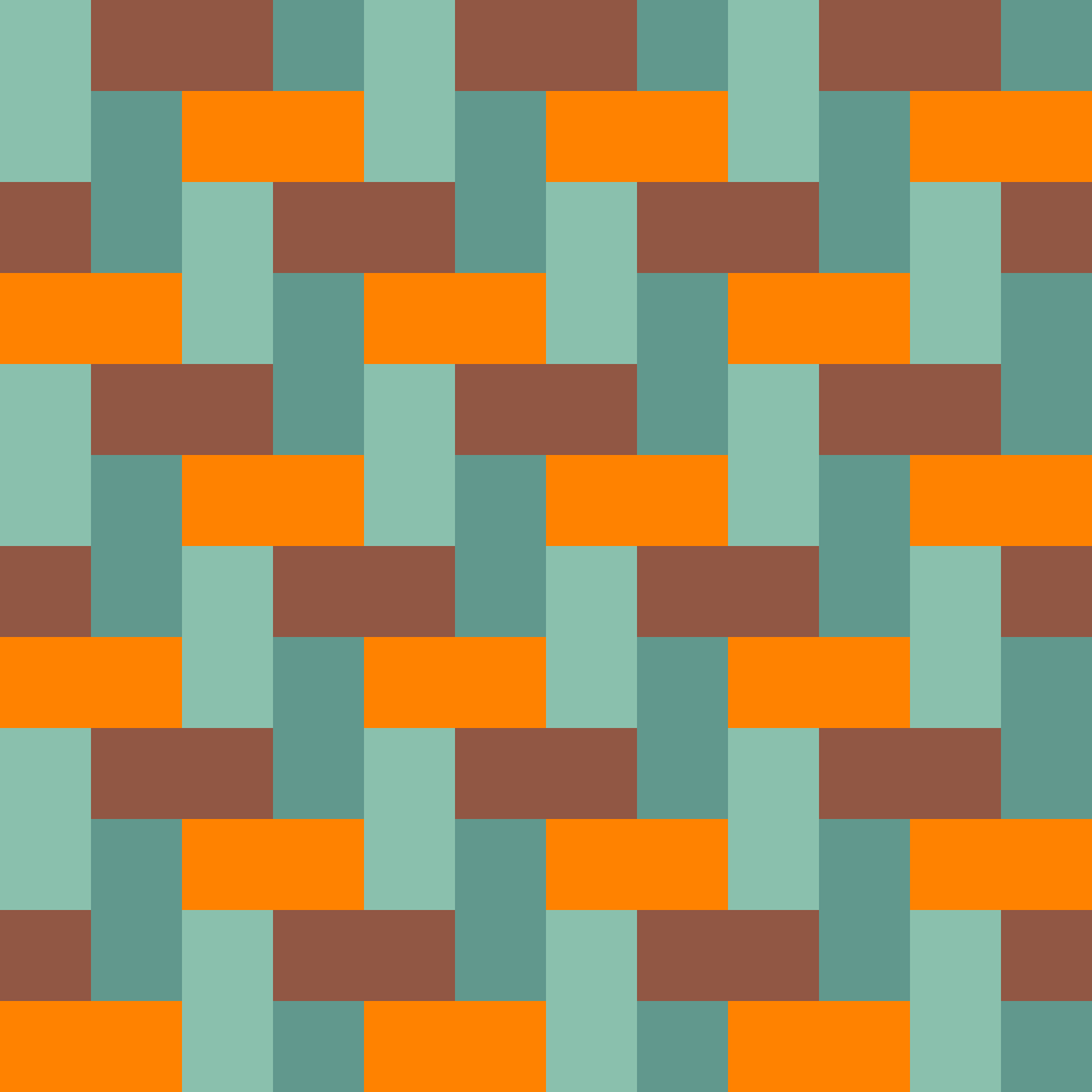 Retro Twill Weave Seamless Pattern in Copper Patina 