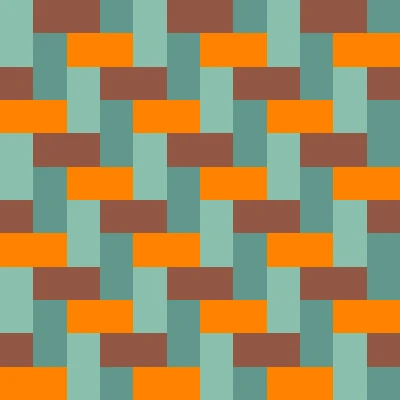 Retro Twill Weave Seamless Pattern in Copper Patina 