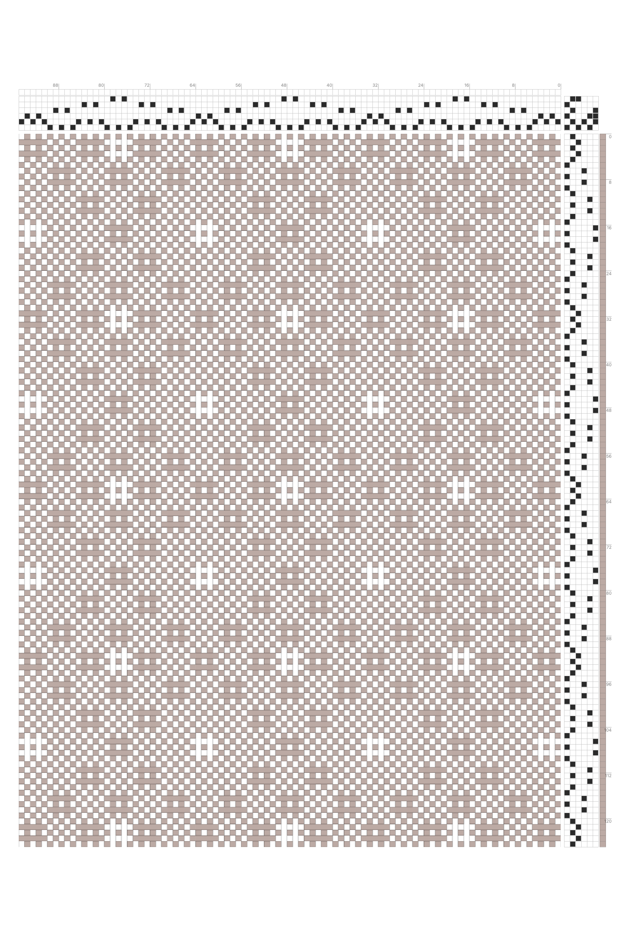 Airy Huck Lace Diamond Lattice Weaving Draft in Linen & White | 6-Shaft 6-Treadle Loom Pattern