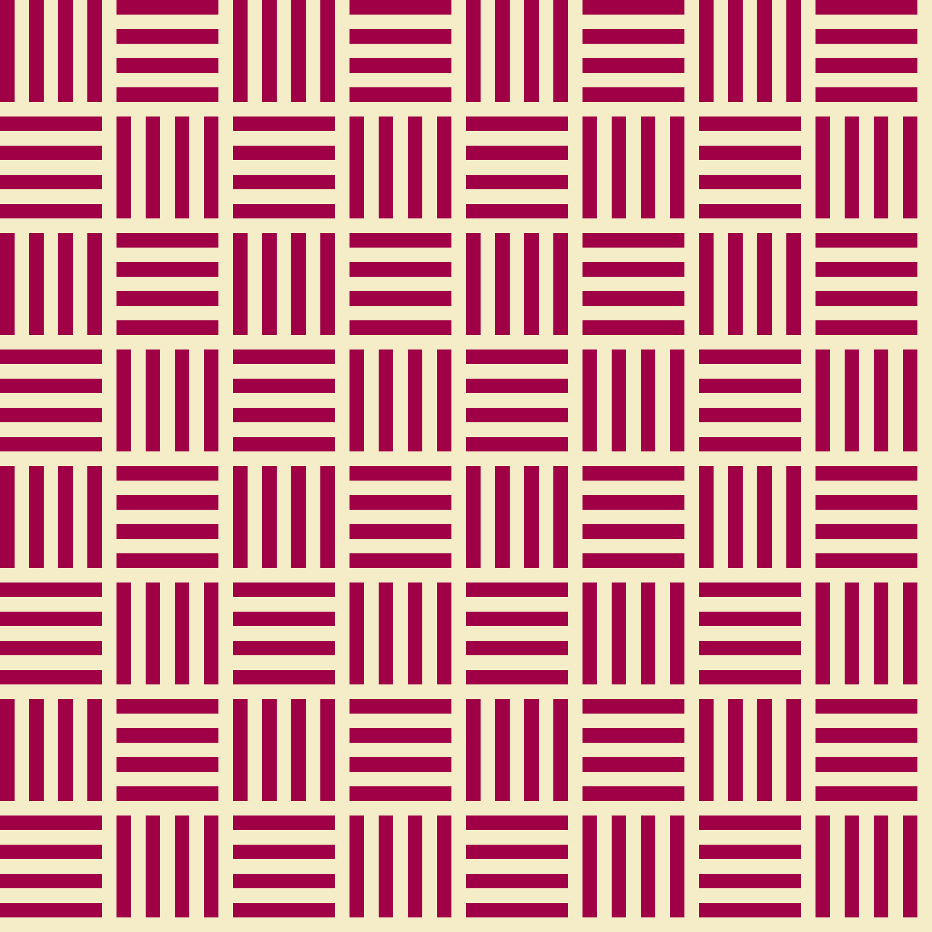 Retro Diagonal Basketweave Seamless Pattern in Raspberry & Cream | Free Geometric Surface Design