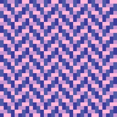 Retro Pixel Chevron Herringbone Warp Pattern in Indigo & Pink | Free Geometric Surface Design