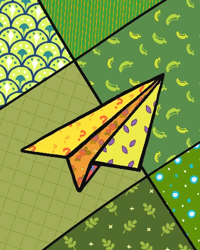 Pop Art Paper Airplane Poster 