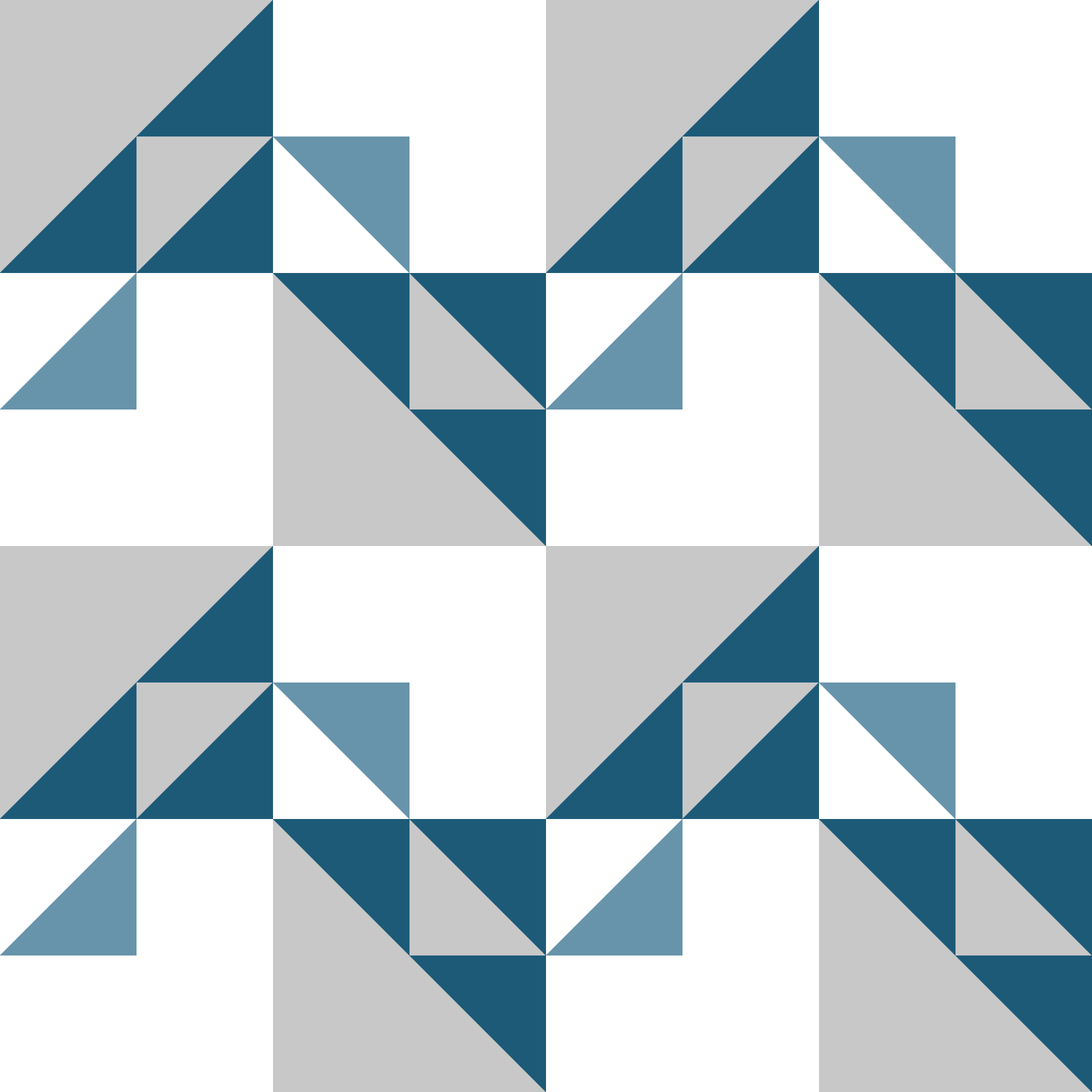 Modern Triangle Scatter Checkers Seamless Pattern in Teal & Silver | Bold Geometric Design