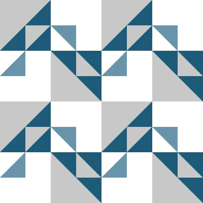 Modern Triangle Scatter Checkers Seamless Pattern in Teal & Silver | Bold Geometric Design