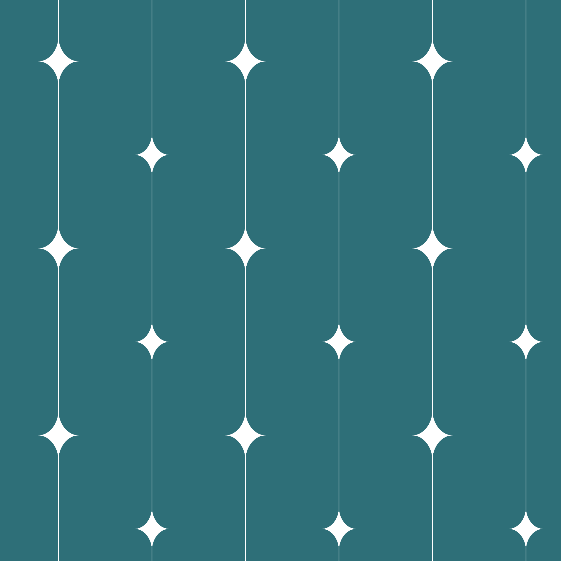 Retro Stellated Star Strands Seamless Pattern in Teal & White | Free Geometric Surface Design