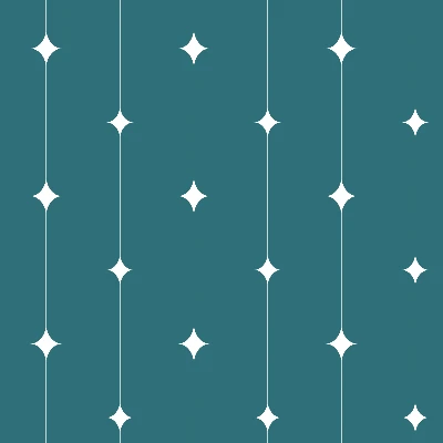 Retro Stellated Star Strands Seamless Pattern in Teal & White | Free Geometric Surface Design