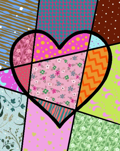Pop Art Pattern Heart Valentine's Anniversary 