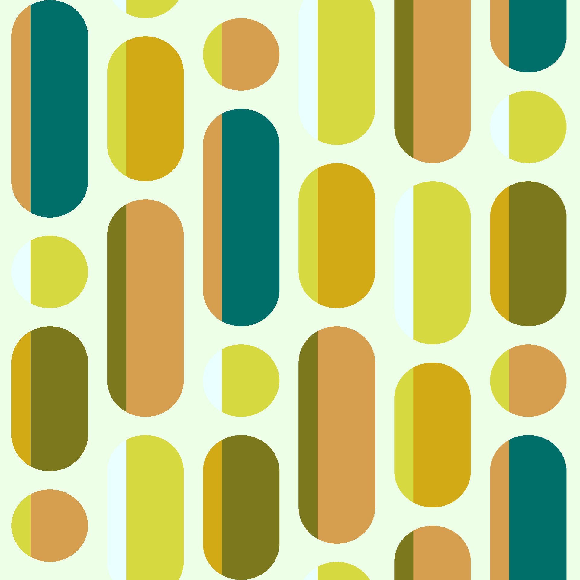 Retro Cascading Dashes and Dots Seamless Pattern in Teal & Olive | Free Geometric Surface Design