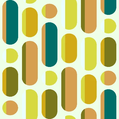 Retro Cascading Dashes and Dots Seamless Pattern in Teal & Olive | Free Geometric Surface Design