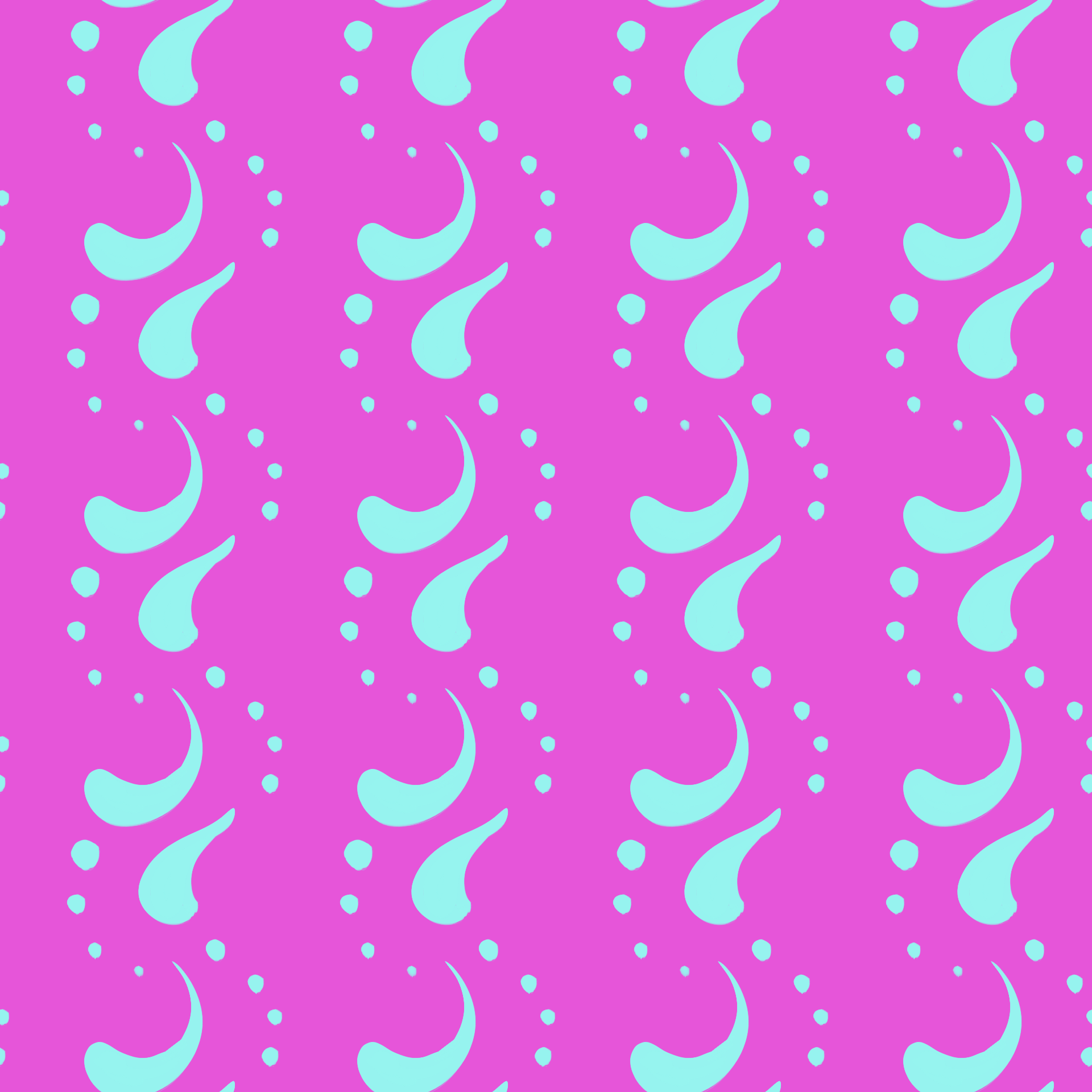 Pop Art Droplet & Dot Pattern