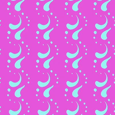 Pop Art Droplet & Dot Pattern