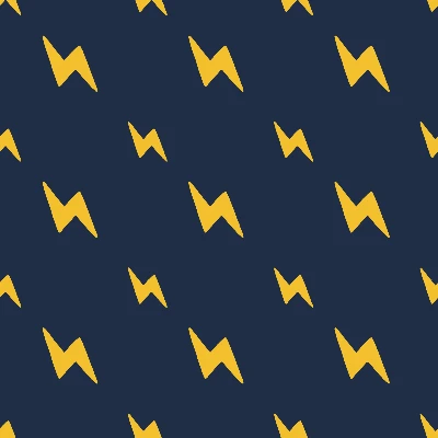 Pop Art Lightning Bolts Dark Electric Pattern