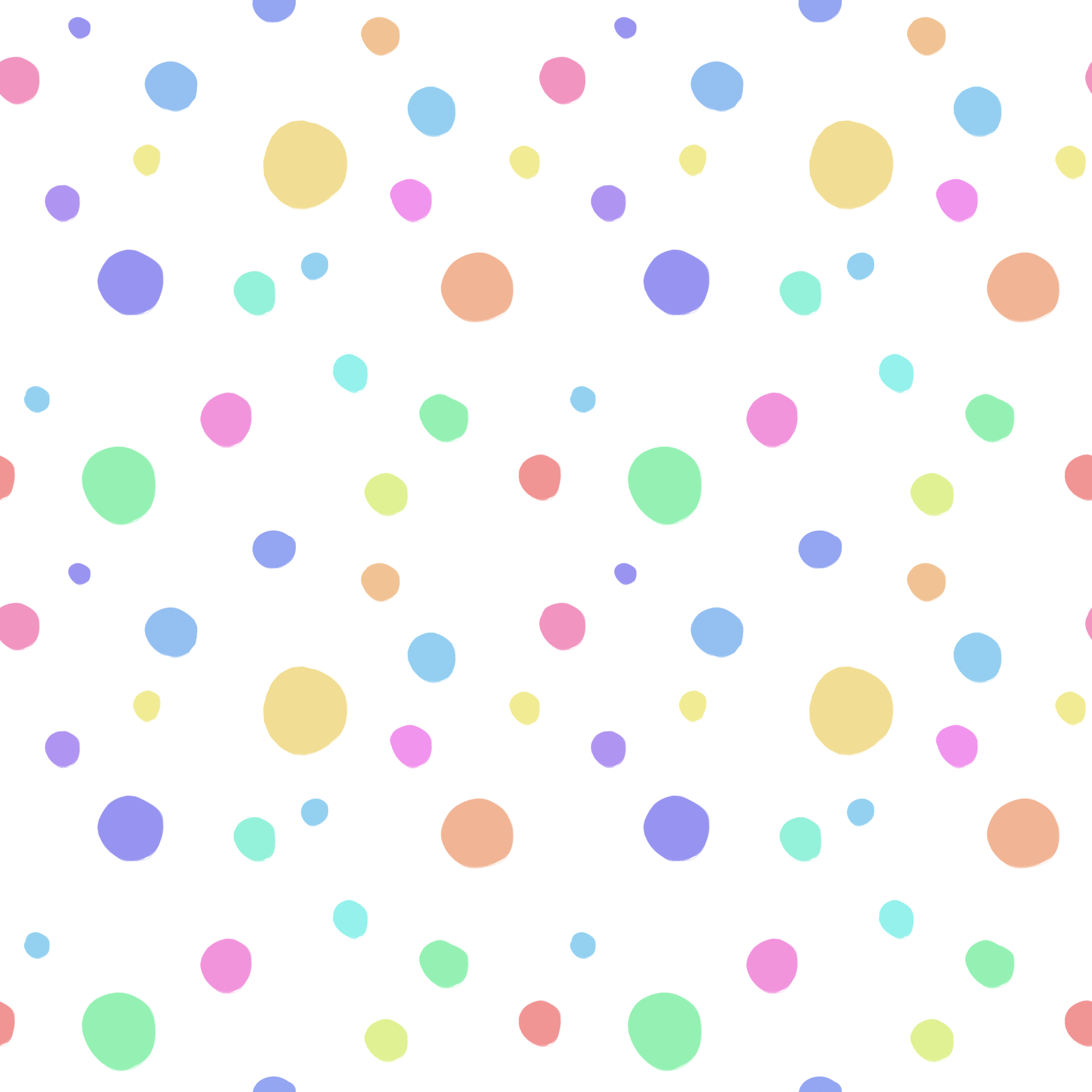 Birthday Cake Sprinkles Polka Dot Pattern