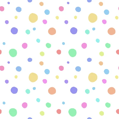 Birthday Cake Sprinkles Polka Dot Pattern