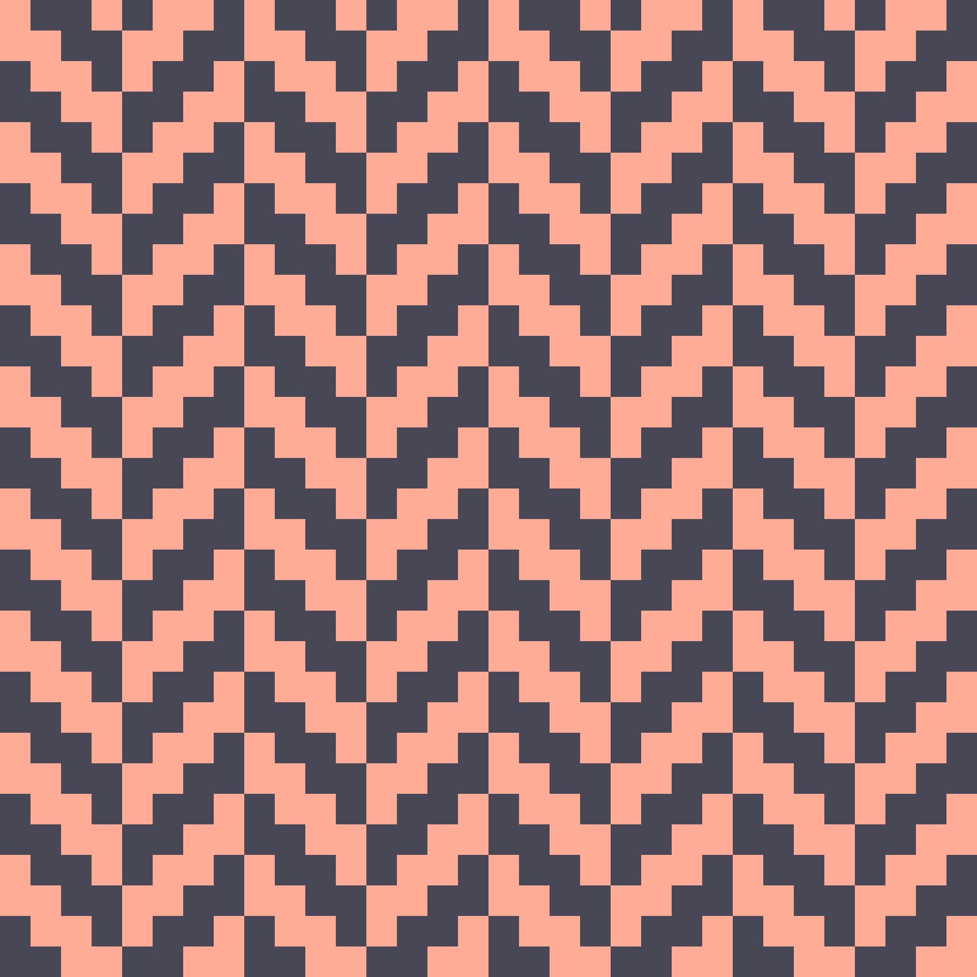 Retro Pixel Chevron Herringbone Seamless Pattern in Peach & Charcoal | Free Geometric Surface Design