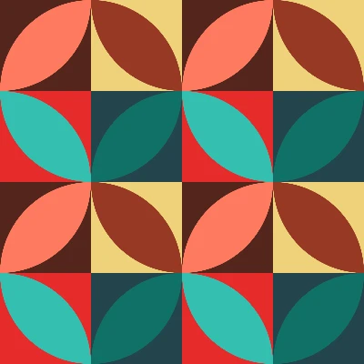Mid-Century Petal Tile Pattern