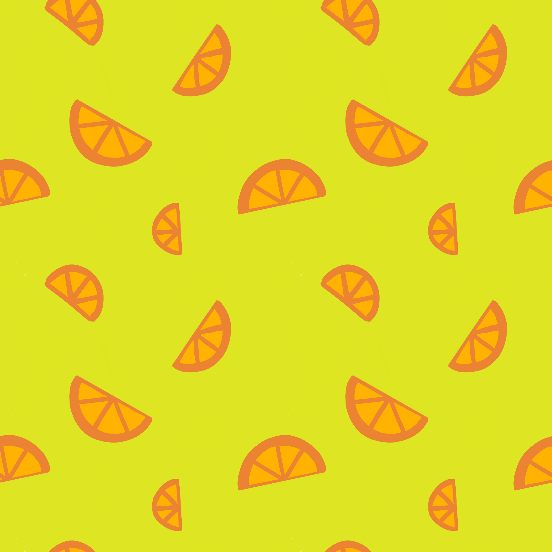 Bright Citrus Orange Slice Pattern | Seamless Fruit Surface Design