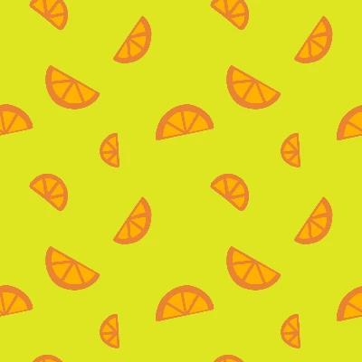 Bright Citrus Orange Slice Pattern | Seamless Fruit Surface Design