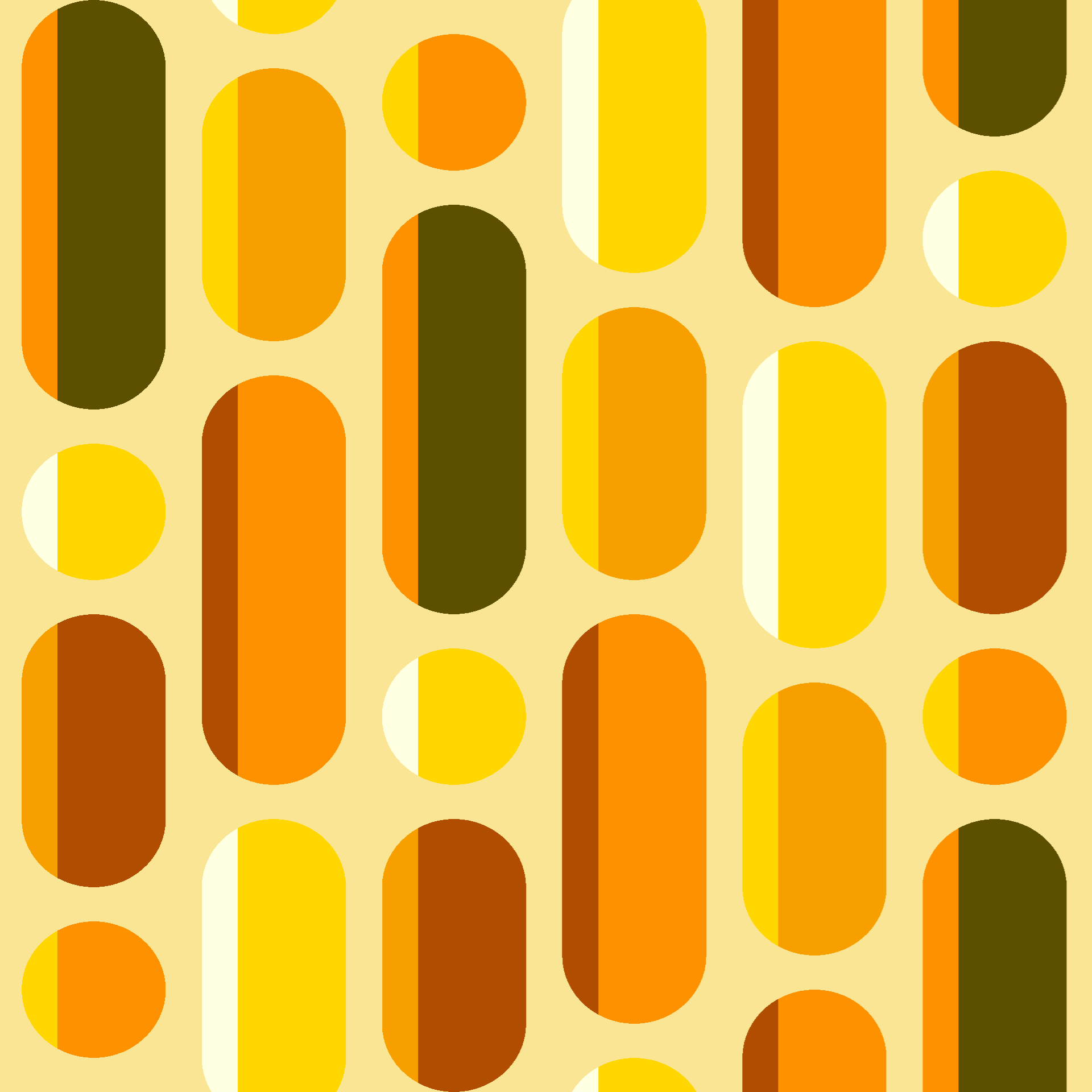 Retro Cascading Dashes and Dots Seamless Pattern in Marigold & Olive | Free Geometric Surface Design