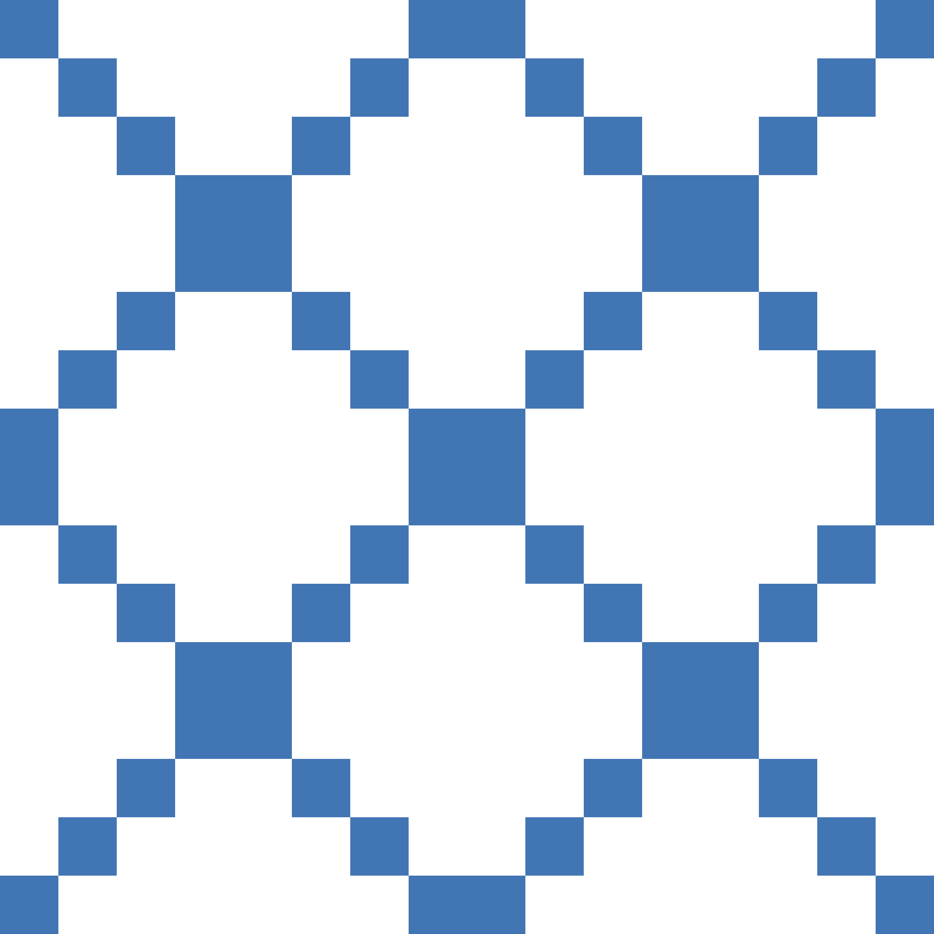 Retro Pixel Diamond Grid Seamless Pattern in Cobalt & White | Free Geometric Surface Design