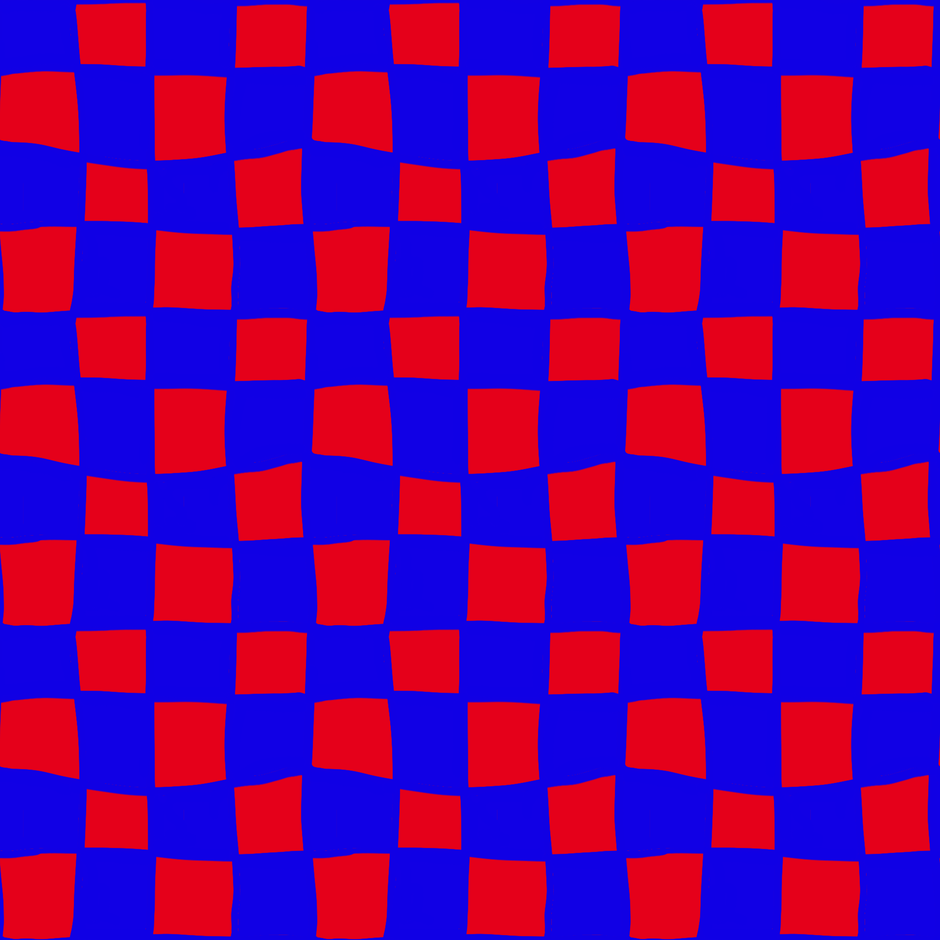 Pop Art Wiggly Checkerboard Pattern