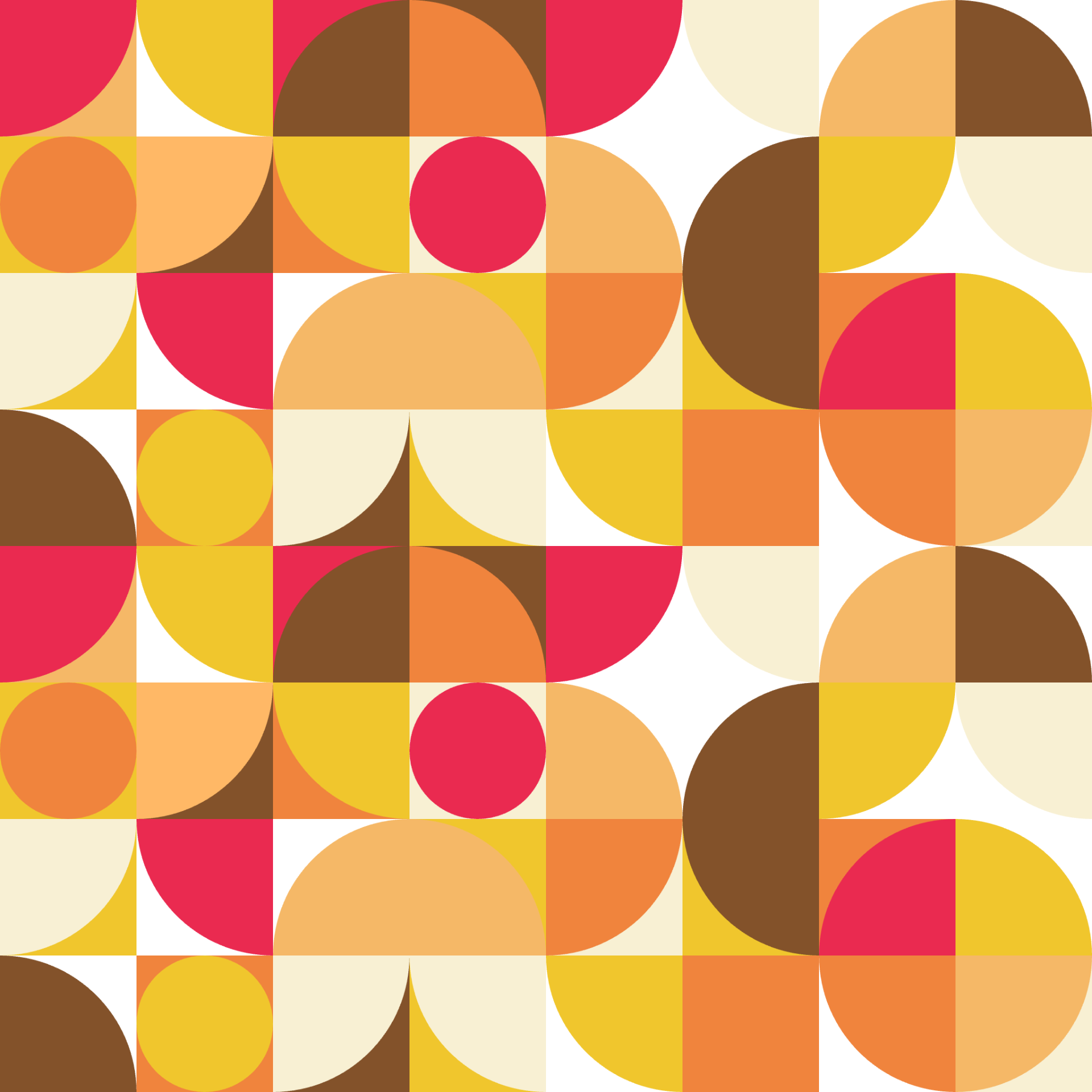 Retro Marmalade Curved Tile Candy Citrus Seamless Pattern